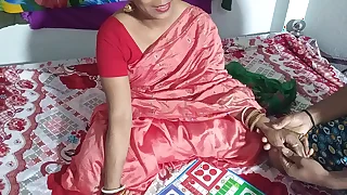 Bhabhi Ke Sath Ludo Game&comma; Winner takes Advantage Seeming Hindi Voice Sex Video