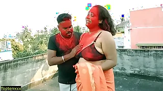 Lucky 18yrs Tamil boy hardcore sex with yoke Milf Bhabhi&excl;&excl; Best amateur triad sex