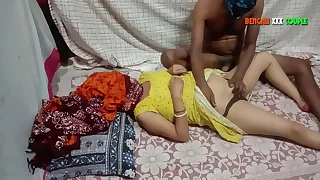 Indian hot demoiselle fucking with employer elder son  - BENGALI XXX COUPLE